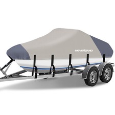 Capa para barco NEVERLAND 17 pés 18 pés 19 pés compatível com casco em V tri-casco barco de esqui peixe runabout comprar usado  Enviando para Brazil