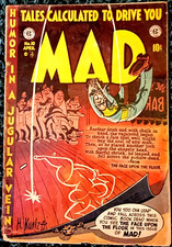 MAD #10 de abril de 1954! MUITO BOM! 4.0! Um EARLY EC CLASSIC com desgaste! $0.99 Start!! comprar usado  Enviando para Brazil