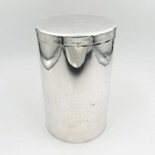 CAIXA CILÍNDRICA GEORGIANA GRANDE RARA PLACA ANTIGA SHEFFIELD C1800 7,5” comprar usado  Enviando para Brazil