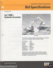 Folheto de equipamento - Caterpillar - 320B L - Escavadeira hidráulica - 1997 (EB812) comprar usado  Enviando para Brazil