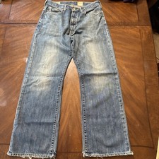 Jeans masculino vintage Abercrombie & Fitch original 5 bolsos onça extra pesada 31/32 comprar usado  Enviando para Brazil