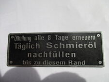 Typenschild schild luftfilter gebraucht kaufen  Deutschland