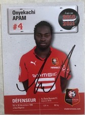 Carte dédicacée onyekachi d'occasion  Rennes-