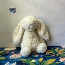 Boneca de pelúcia animal de pelúcia nariz rosa coelho tímido creme branco Jellycat comprar usado  Enviando para Brazil