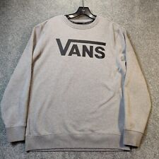 Moletom Vans masculino cinza M manga longa gola redonda pulôver vestuário de skate comprar usado  Enviando para Brazil