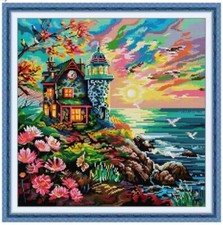 Lighthouse sunset counted for sale  NEWTON ABBOT