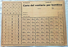Tessera carta annonaria usato  Campobello di Licata