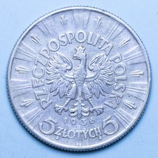 Polonia zlotych 1936 usato  Firenze