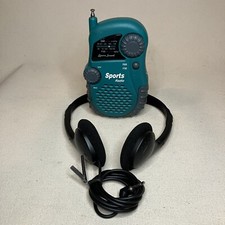 Usado, Rádio esportivo Lenoxx Sound AM/FM PR-35M azul-petróleo com clipe e fones de ouvido - Funciona comprar usado  Enviando para Brazil
