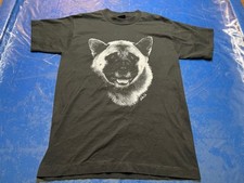 Camiseta Vintage Akita Inu Dog Preta Tamanho P/M Fruit Of The Loom Best EUA (0059), usado comprar usado  Enviando para Brazil