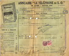 1939 bordeaux. large d'occasion  Expédié en Belgium