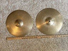 Par de pratos vintage anos 60 Cymbal Zildjian 13” Hi-Hat 582/659gr RARO comprar usado  Enviando para Brazil