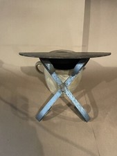 Deslumbrante prateleira de metal azul vintage arte popular comprar usado  Enviando para Brazil