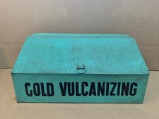 Usado, Vintage Caixa de Exibição Vulcanização Fria Kit de Remendo de Pneu Balcão Caixa de Exibição Placa comprar usado  Enviando para Brazil