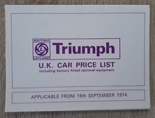 Triumph price optional for sale  BOURNE