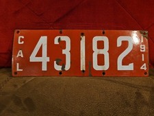 1914 california license plate for sale 1914 california license plate for sale Stockton