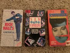 VHS LOT 3 RARE Stand Up Comedy Specials IN STITCHES Vanishing America NEW WAVE comprar usado  Enviando para Brazil