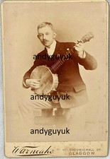 CARTÃO DE GABINETE BANJO TOCADOR MÚSICO DAPPER JOVEM INSTRUMENTO MUSICAL FOTO comprar usado  Enviando para Brazil