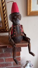Wooden monkey red for sale  USK