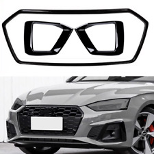 Quadro de grade frontal + quadro de luz de neblina preto brilhante firme para AUDI A5 S5 2021-2023, usado comprar usado  Enviando para Brazil