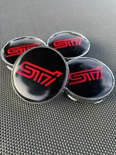 CONJUNTO DE 4 TAMPAS DE CENTRO DE RODA SUBARU STI PRETAS 60 mm/2,36 polegadas - ADEQUADO PARA A MAIORIA DOS MODELOS comprar usado  Enviando para Brazil