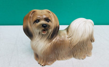 Estatueta de cachorro Lhasa Apso Coopercraft cerâmica vintage feita na Inglaterra 7"  comprar usado  Enviando para Brazil