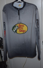 Pulôver masculino Bass Pro Shops Johnny Morris 1/4 zíper jersey camisa pesca tamanho G comprar usado  Enviando para Brazil