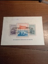 Feuillet timbres espagnols d'occasion  La Chapelle-sur-Erdre