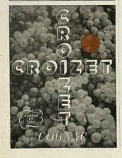 Cognac croizet publicité d'occasion  Ouzouer-sur-Loire