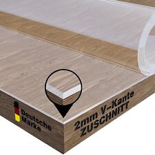 Usado, Tischfolie Transparent 2mm eckig abgeschrägter Kante nach Maß Tischschutz PVC comprar usado  Enviando para Brazil
