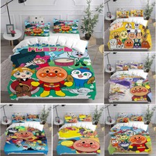 Conjunto de roupa de cama Soreike Anpanman capa de edredom 3D fronha colcha solteiro casal king size comprar usado  Enviando para Brazil