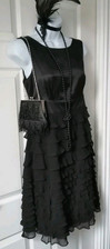 Monsoon black dress for sale  WILLENHALL