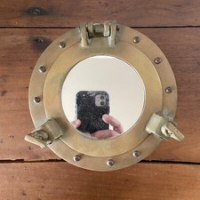 Brass porthole mirror. for sale  Woodford