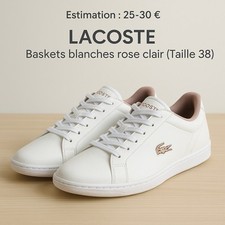 Lacoste baskets blanches d'occasion  Nice-