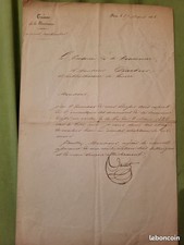 1835 lettre autographe d'occasion  Château-Renault