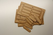 Roleplay de jogo de guerra corte a laser MDF bases 64x18 ESTÁDIO (x50) (PÍLULA) (64x18x2mm) comprar usado  Enviando para Brazil