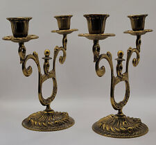 Paire bougeoirs chandeliers d'occasion  La Chartre-sur-le-Loir