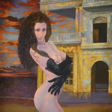 Dipinto firmato nudo usato  Italia