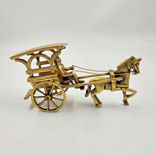 Carrinho de cavalo europeu antigo com peça de cavaleiro presente escritório em casa comprar usado  Enviando para Brazil