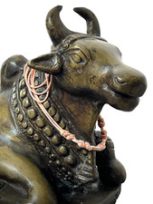 Antique bronze nandi for sale  HAMPTON