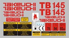 Set decalcomanie takeuchi usato  Spedire a Italy