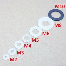 M2, M3, M4, M5, M6, M8, M10 ARRUELA DE PLÁSTICO NYLON MÉTRICA PLANA arruelas espaçadoras finas/grossas comprar usado  Enviando para Brazil