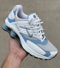 Używany, VINTAGE Y2K Damskie Biało-Niebieskie Nike Shox Rozmiar 8,5 na sprzedaż  Wysyłka do Poland