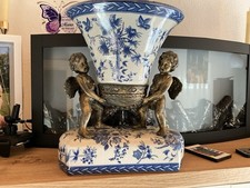 Kaminfigur porzellan bronzefig gebraucht kaufen  Thale
