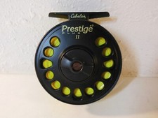 Carretel de pesca com mosca CABELA'S Prestige Plus II mandril grande com linha flutuante, bom comprar usado  Enviando para Brazil