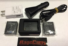 GOPRO OEM CARREGADOR DUPLO HERO3+2 BATERIAS, CABO USB+5V DC CARRO E PAREDE AC POWER PKG comprar usado  Enviando para Brazil