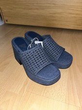 Denim sandalen plateau gebraucht kaufen  Weinstadt