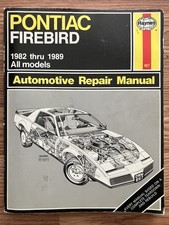 Usado, Manual de Reparo HAYNES #867 Pontiac Firebird 1982-1989 Reconstrução Completa Rasgada comprar usado  Enviando para Brazil