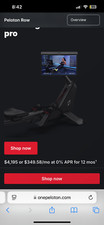 Peloton row machine for sale  Twentynine Palms