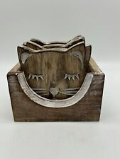 Wooden cat coasters for sale  Bakersfield